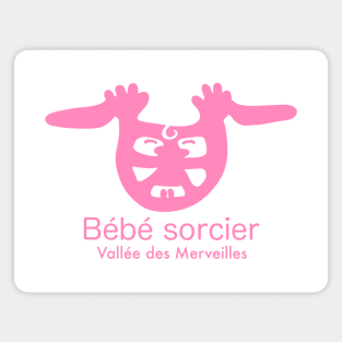 Bébé Sorcier - Vallée des Merveilles - rose Magnet